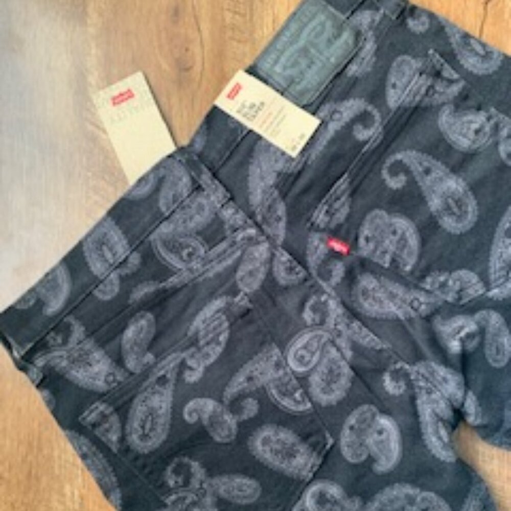 Levi's Men's 512 Slim Taper Fit Jeans, Paisley Black Magnet Rinse 36" NWT